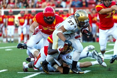 Kienan LaFrance during his time with Manitoba. Photo by Jeff Miller 